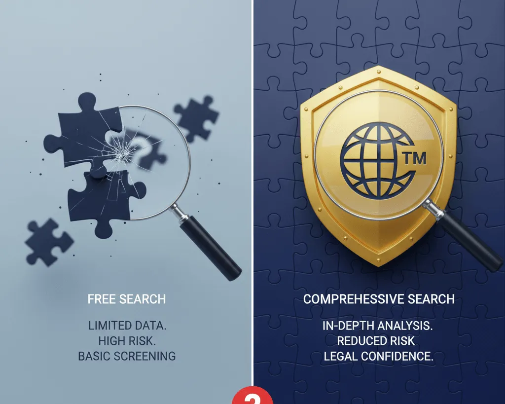 Free vs. Comprehensive Trademark Search What You're Actually Getting