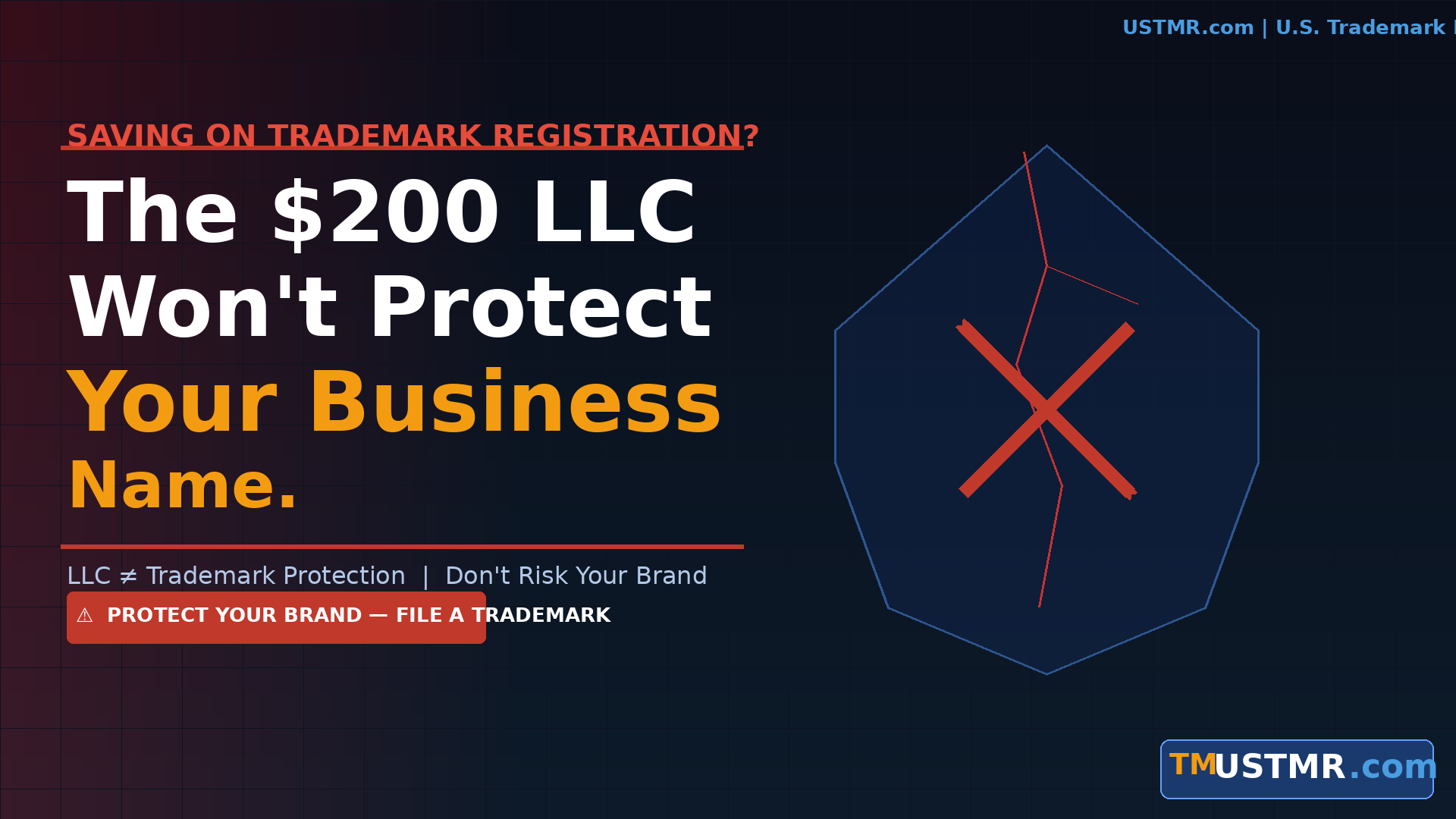 Saving on Trademark Registration The $200 LLC Won't Protect Your Business Name