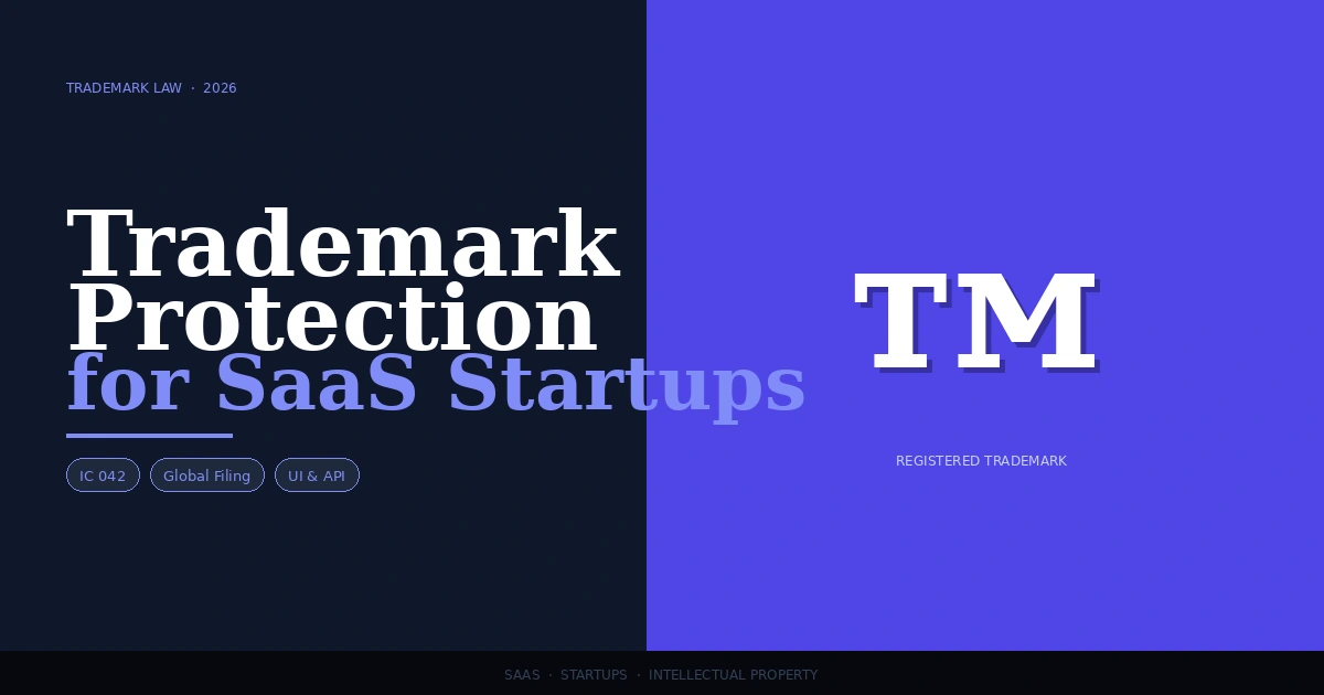Trademark Protection for SaaS Startups What's Different