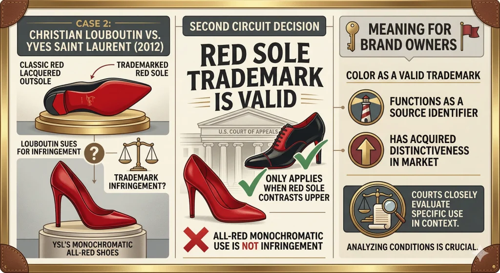 Case 2 Christian Louboutin vs. Yves Saint Laurent (2012)
