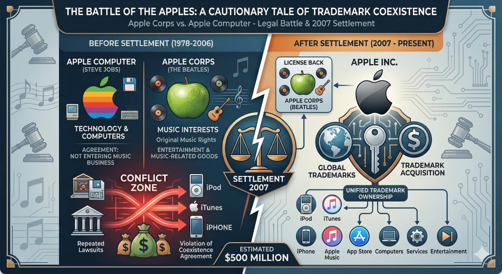 Case 3 Apple Corps vs. Apple Computer (settled 2007)