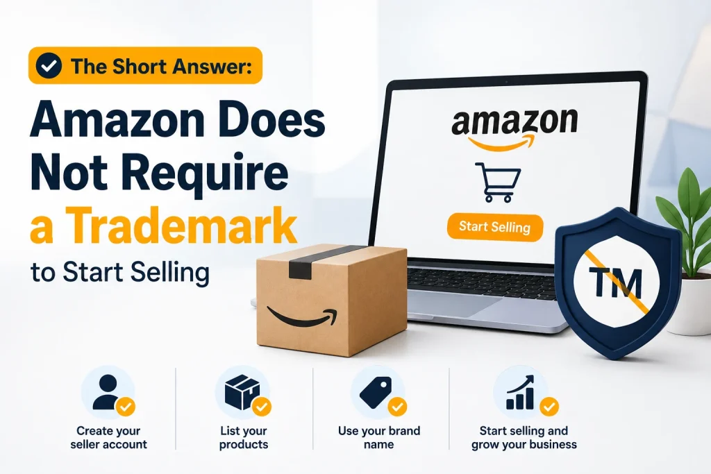 Amazon Does Not Require a Trademark to Start Selling