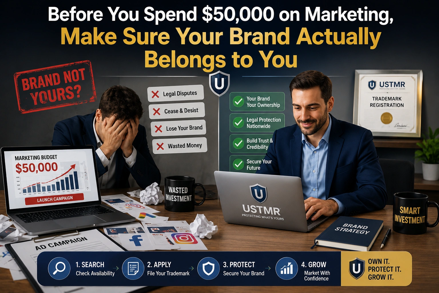 Before You Spend $50,000 on Marketing, Make Sure Your Brand Actually Belongs to You
